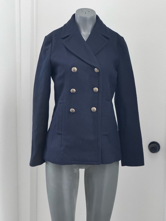 Banana Republic Jackets & Blazers - Banana Republic Navy Double-Breasted Peacoat with Gold Buttons